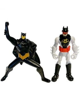 DC Comics Batman Action Figure Toys Posable Dolls Dark Knight Black White Hero